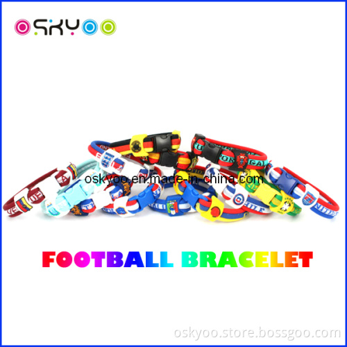 Custom Logo Titanium Sports Football Club Bracelet and Necklace